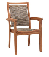 Wicker Eucalyptus Dining Chair