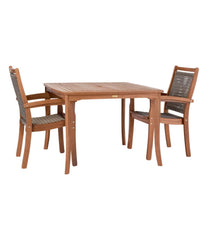 Wicker Eucalyptus Dining Chair