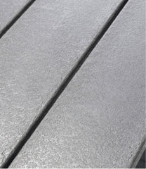 Slate Gray All-Weather Patio Loveseat with Textured Cushion