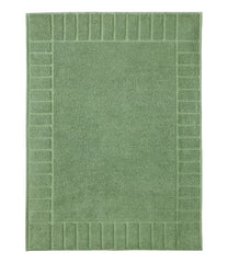 Organic Cotton Textured Bordered Bath Mat