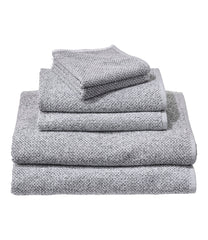Marled Organic Textured Cotton Towel Set