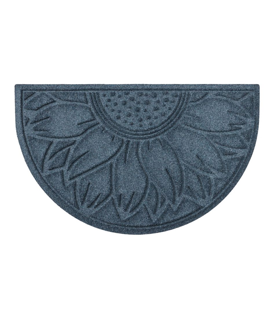 Everyspace Recycled Waterhog Doormat Sunflower Half Round