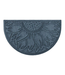 Everyspace Recycled Waterhog Doormat Sunflower Half Round