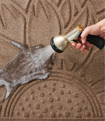 Everyspace Recycled Waterhog Doormat Sunflower Half Round