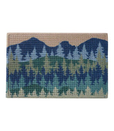 Printed Recycled Waterhog Doormat Pine Trees