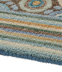 Coins Bean's Wool Hooked Rug