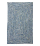 Concentric Pattern Rectangular All-Weather Braided Rug