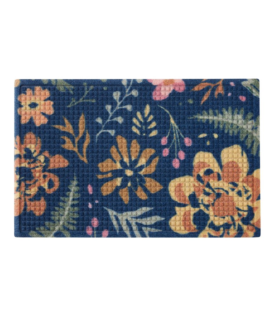 Floral Printed Recycled Waterhog Doormat
