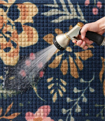 Floral Printed Recycled Waterhog Doormat