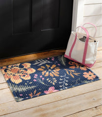 Floral Printed Recycled Waterhog Doormat