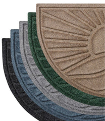 Everyspace Recycled Waterhog Doormat Sunrise Half Round
