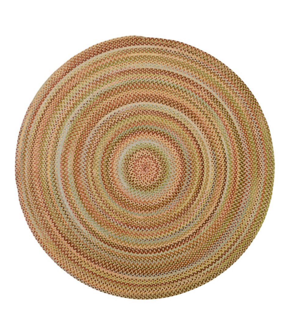 6' Diam. L.L.Bean Braided Wool Rug