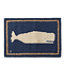 Wool Hooked Novelty Rug Whale