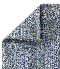 Concentric Pattern Rectangular All-Weather Braided Runner