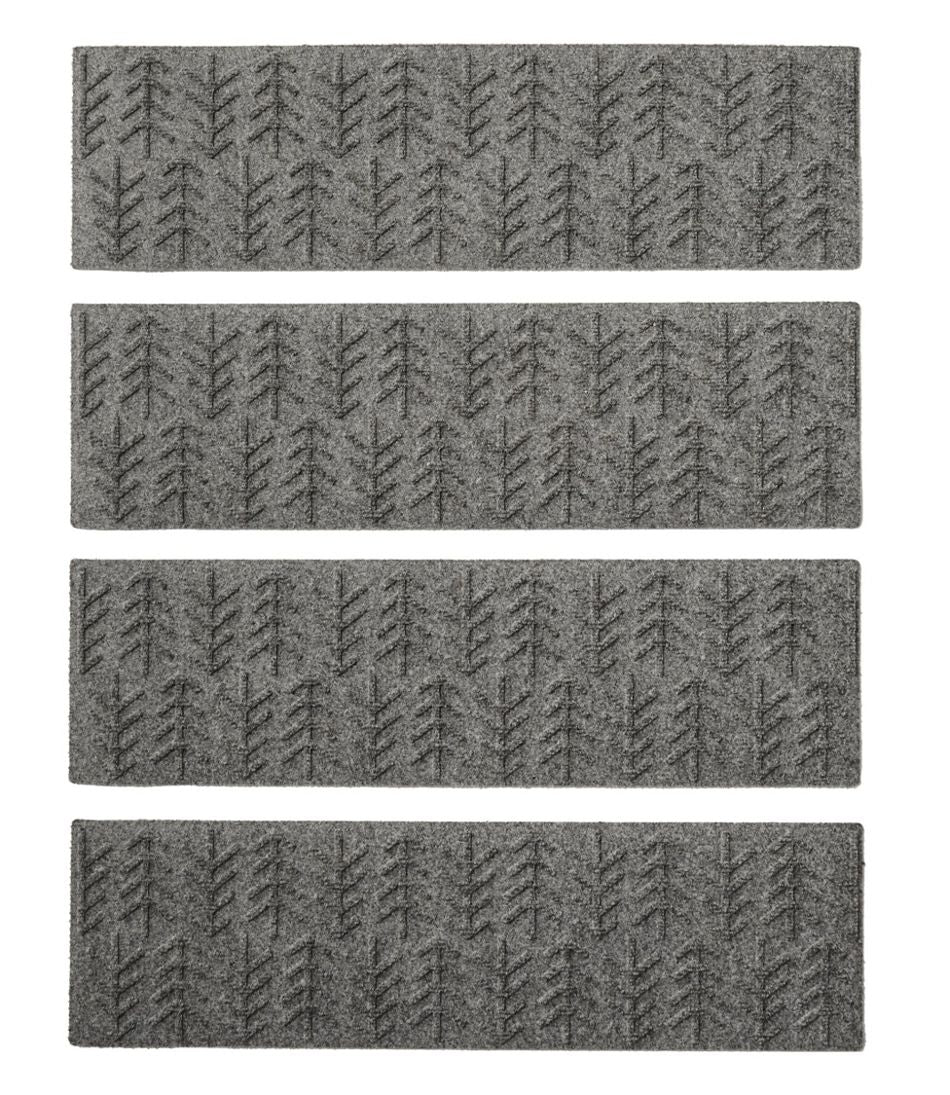 Trees Everyspace Recycled Waterhog Mat Set of Four Stair Treads