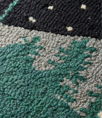 Winter Woods Wool Hooked Novelty Rug