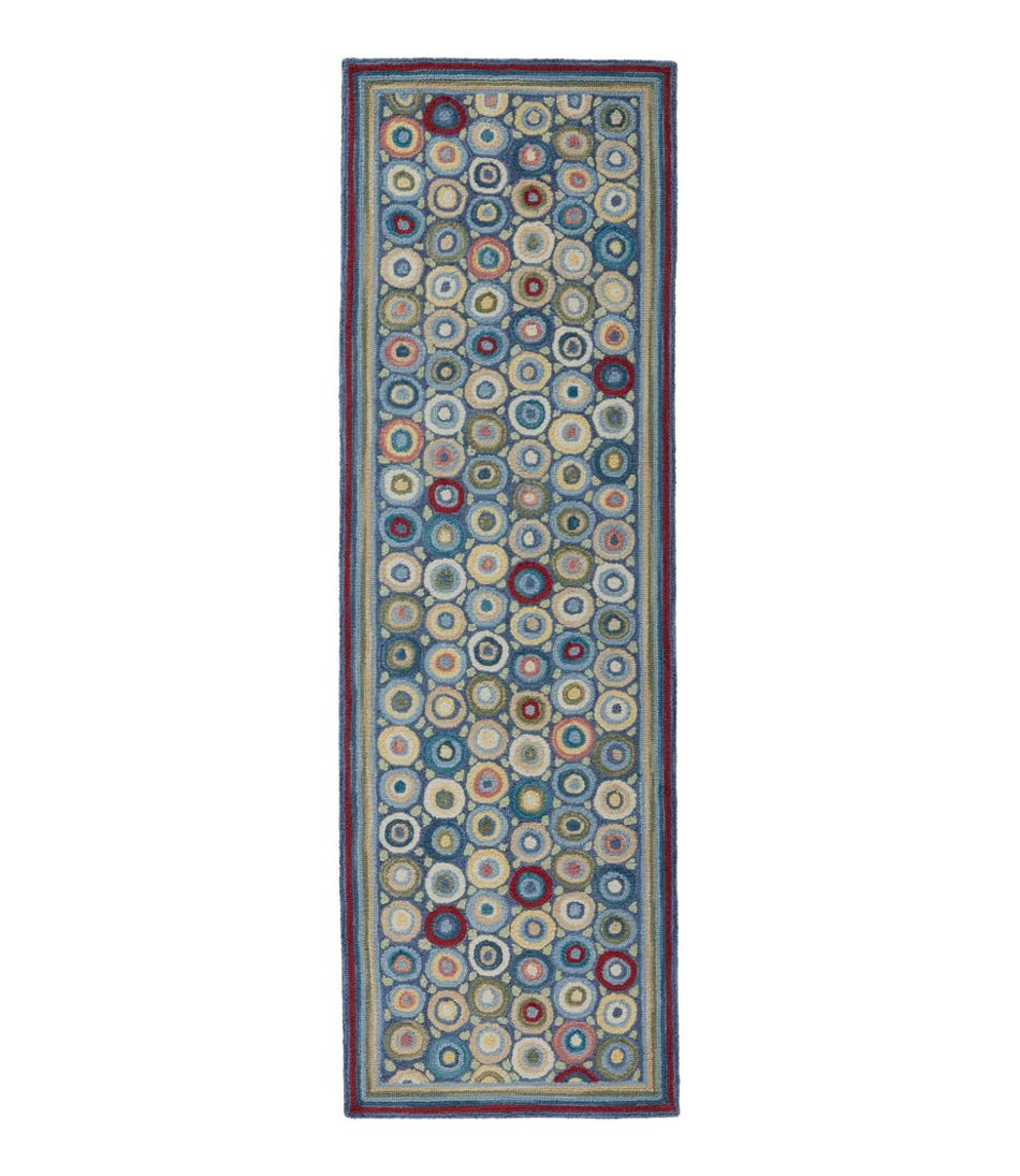 Coins Bean's Wool Hooked Runner