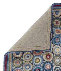 Coins Bean's Wool Hooked Runner
