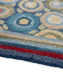 Coins Bean's Wool Hooked Runner