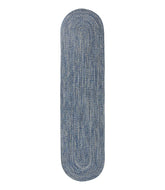 All-Weather Braided Runner Concentric Pattern Oval