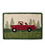 Dog Caravan Wool Hooked Novelty Rug