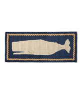 Whale Wool Hooked Novelty Runner