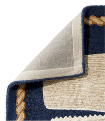 Whale Wool Hooked Novelty Runner