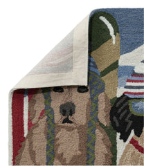 Indoor/Outdoor Vacationland Runner Dogs Skiing