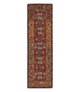 Double Border Wool Hooked Runner Sienna Multi