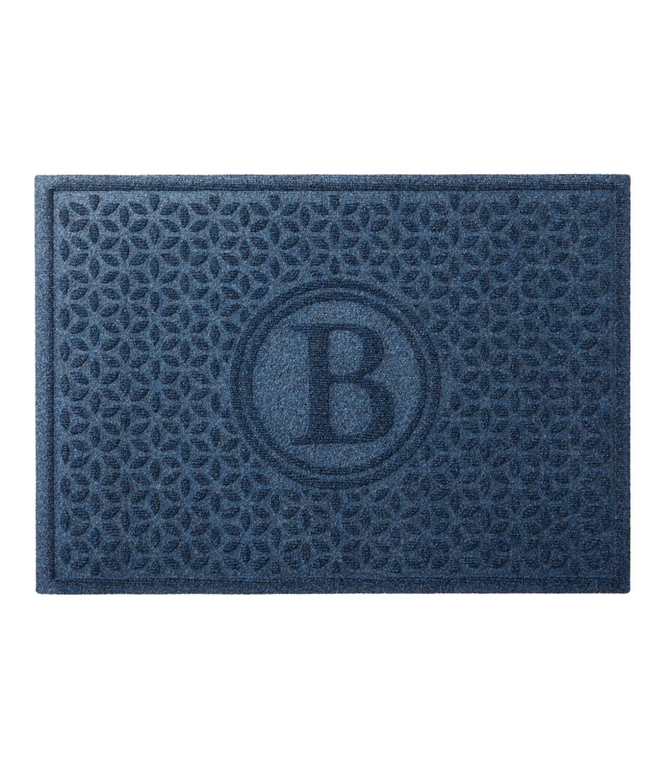 Personalized Blooming Circles Heavyweight Recycled Waterhog Doormat