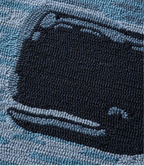 Indoor/Outdoor Vacationland Rug Coastal Whale