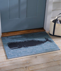 Indoor/Outdoor Vacationland Rug Coastal Whale