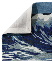 Ocean Waves Indoor/Outdoor Vacationland Runner