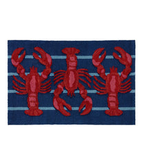 Indoor/Outdoor Vacationland Rug Lobsters