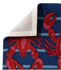 Indoor/Outdoor Vacationland Rug Lobsters
