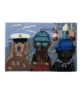Indoor/Outdoor Vacationland Rug Seaside Dogs