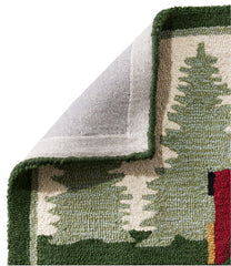 Dog Caravan Wool Hooked Novelty Runner