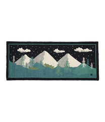 Wool Hooked Runner Winter Woods