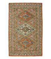Bordered Medallion Wool Tufted Rug