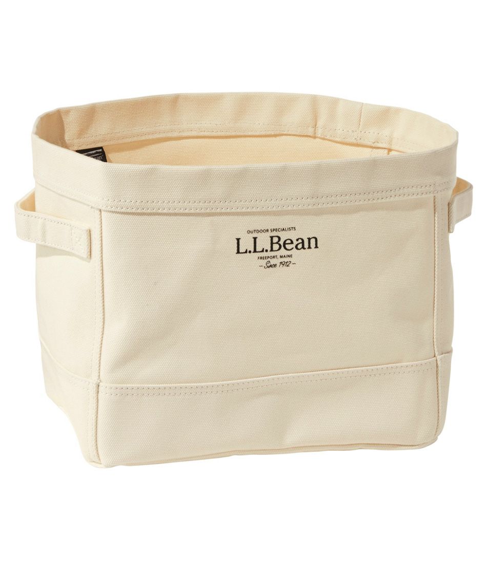 Rectangular Canvas Storage Tote