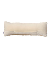 Wool Hooked Throw Pillow 8" x 24" Lab Trio