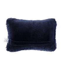 Whale 8" x 12" Wool Hooked Throw Pillow