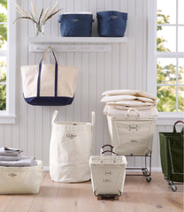 Steele Small Carry Basket With Wood Runners