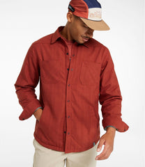 Men's Katahdin Performance Flannel Shirt-Jacket Hi-Pile Fleece-Lined Solid