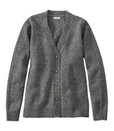 Button-Front Cardigan Women's Bean's Classic Ragg Wool Sweater