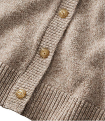 Button-Front Cardigan Women's Bean's Classic Ragg Wool Sweater