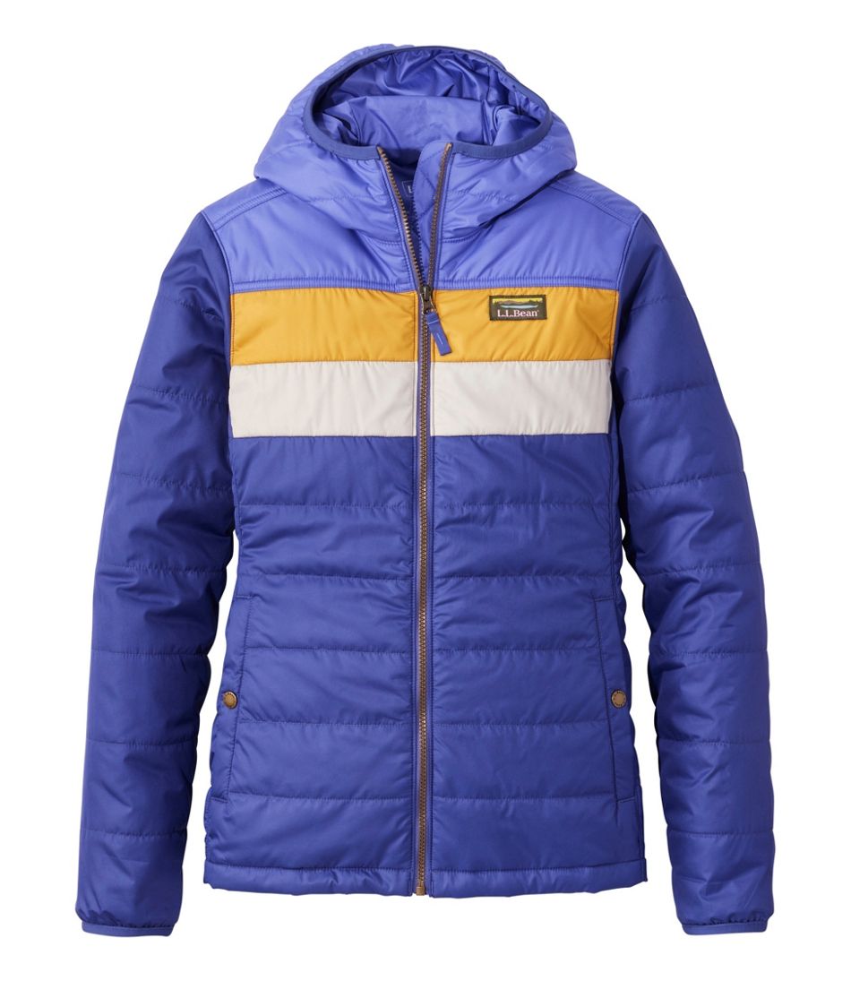 Women's Mountain Classic Puffer Hooded Jacket Colorblock