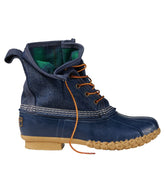 8" Denim Insulated Flannel-Lined Women's Bean Boots