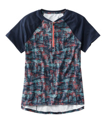Women's Comfort Cycling Jersey Print Short-Sleeve