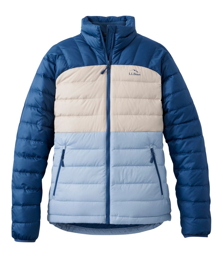 Women's Bean's Down Jacket Colorblock